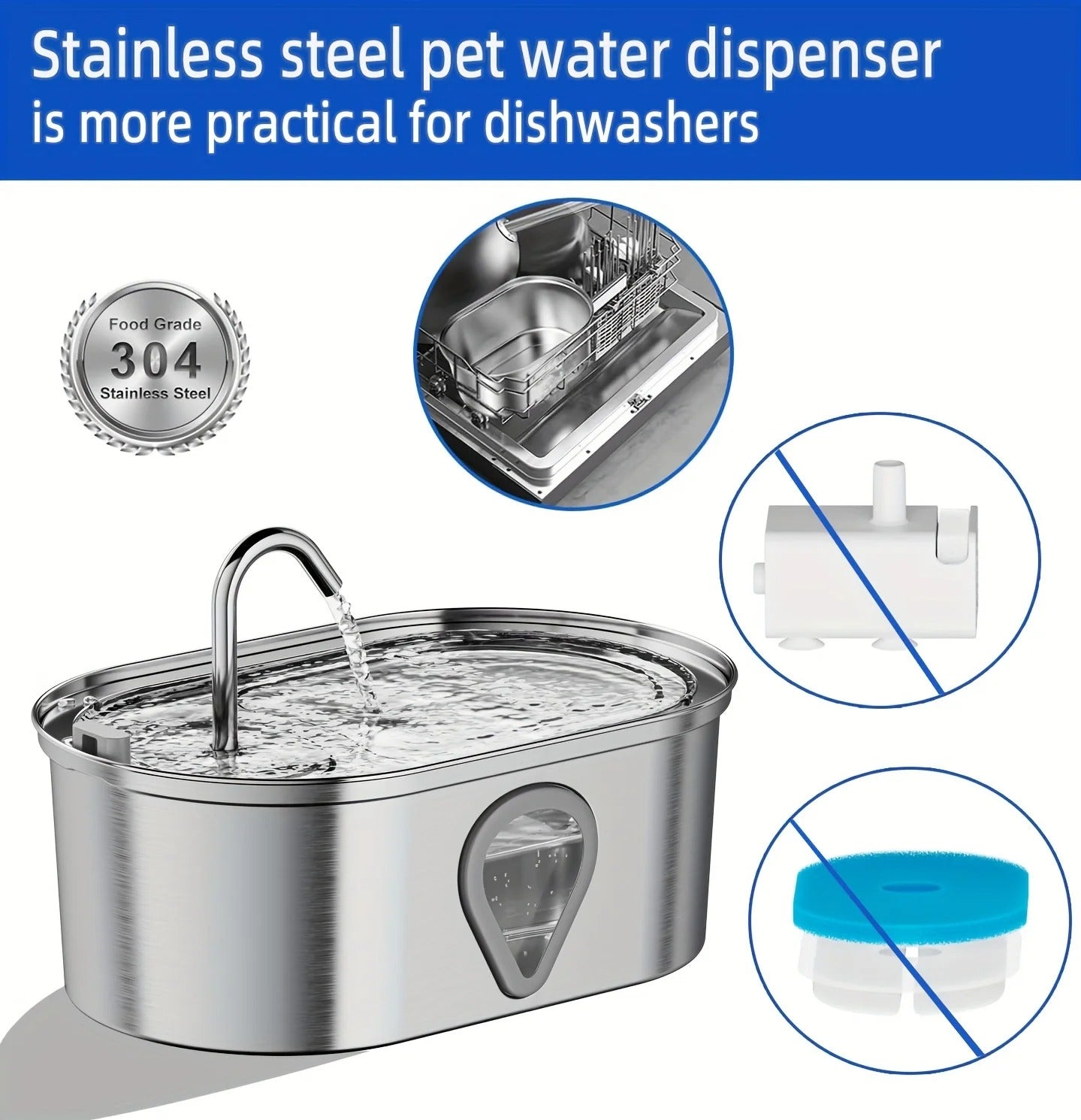 Cat Corner Large Capacity Water Fountain