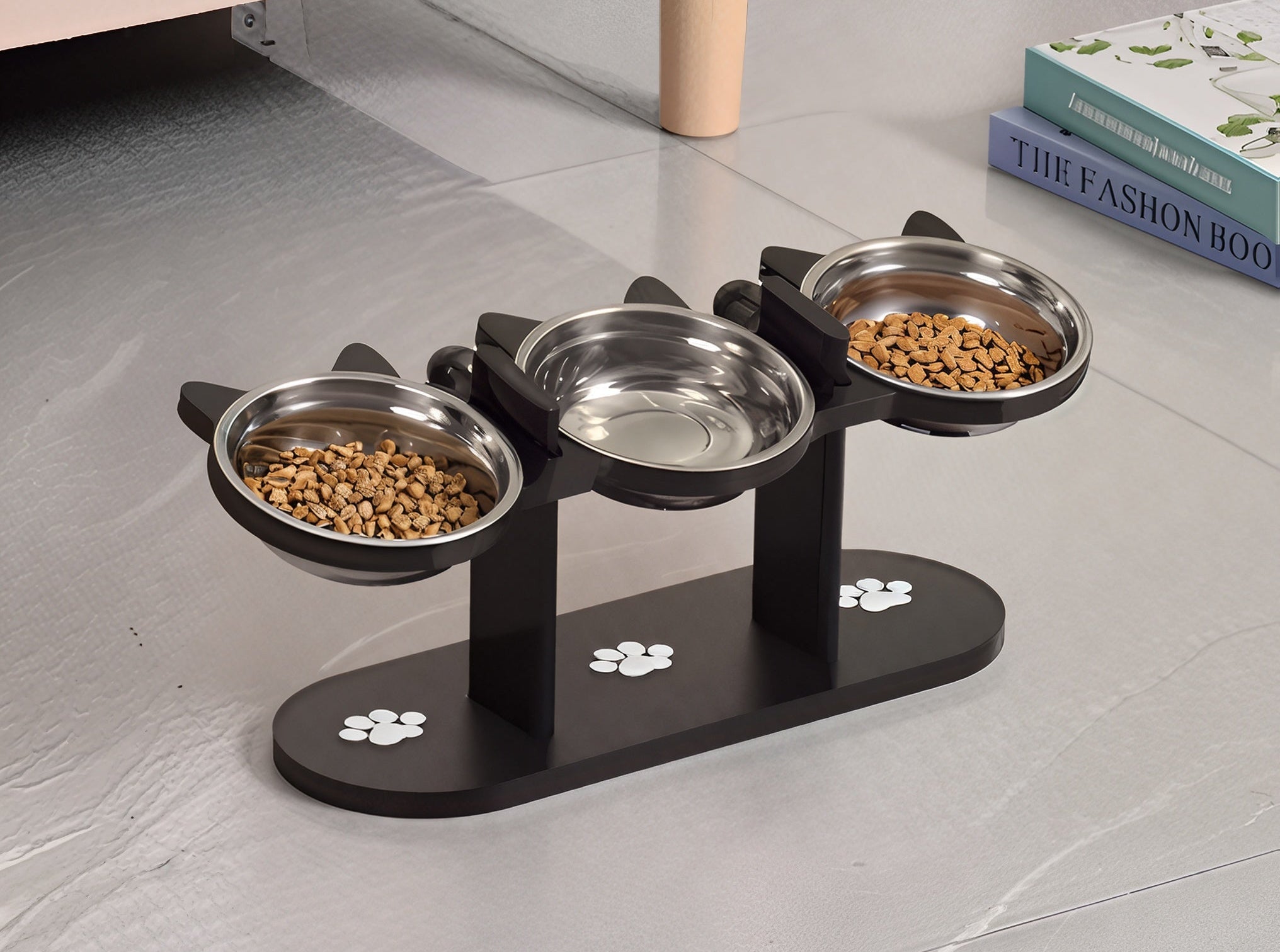 Cat Corner Elevated Cat Bowls