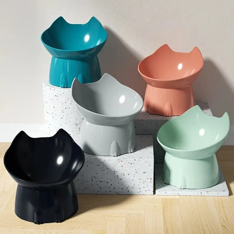 Cat Corner Raised Dish (1pc)
