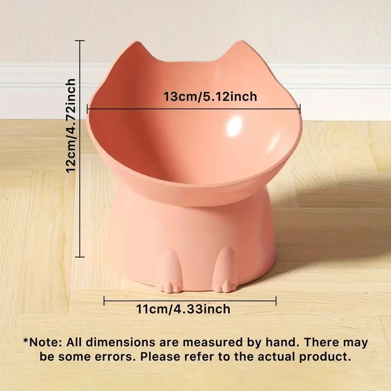 Cat Corner Raised Dish (1pc)