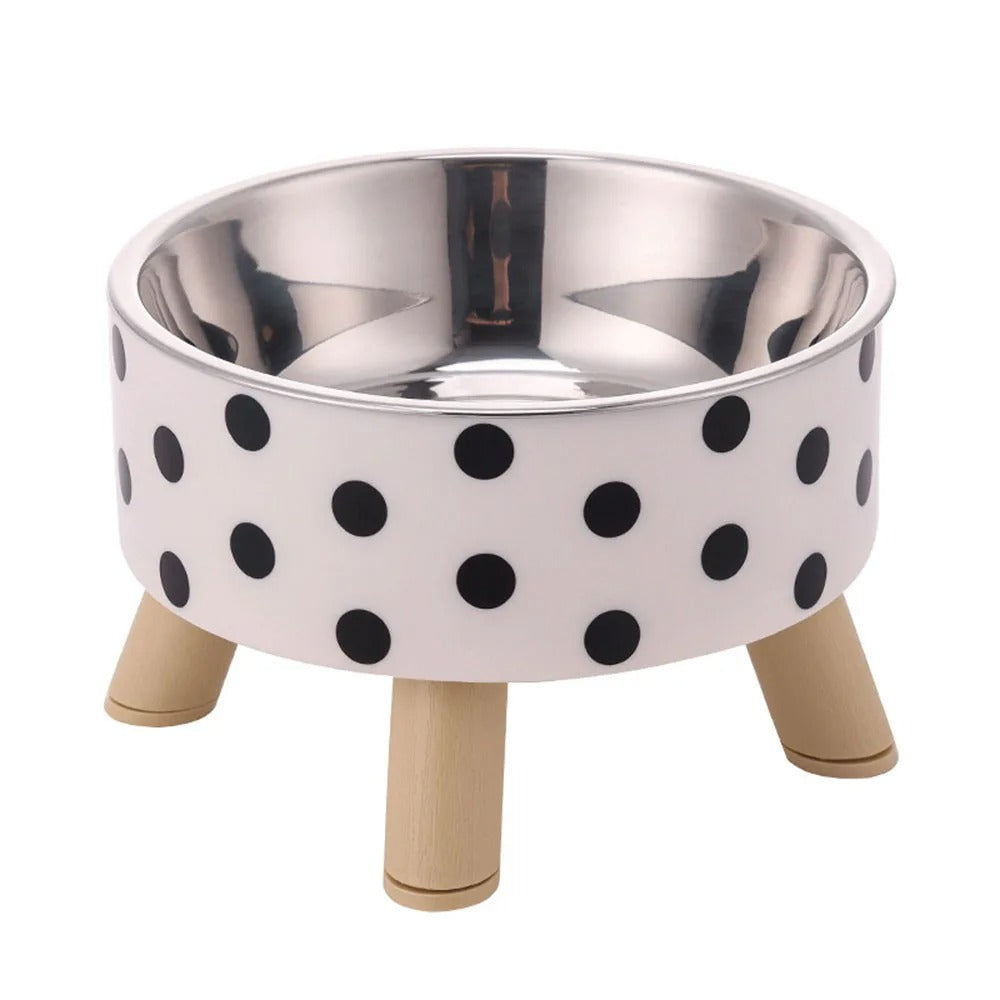 Cat Corner Stainless Steel Elevated Bowls