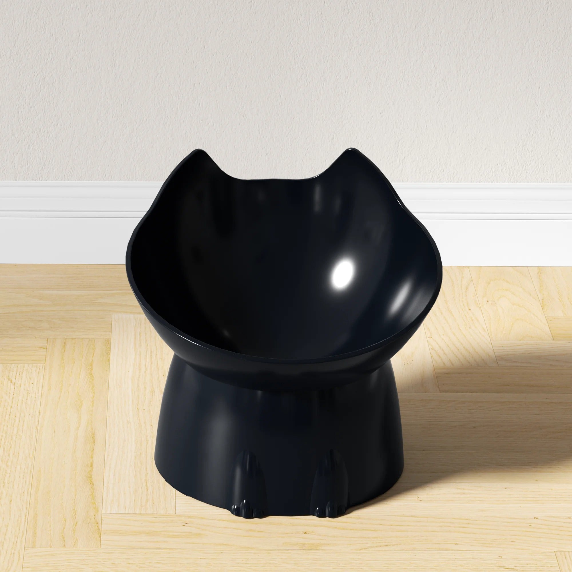 Cat Corner Raised Dish (1pc)